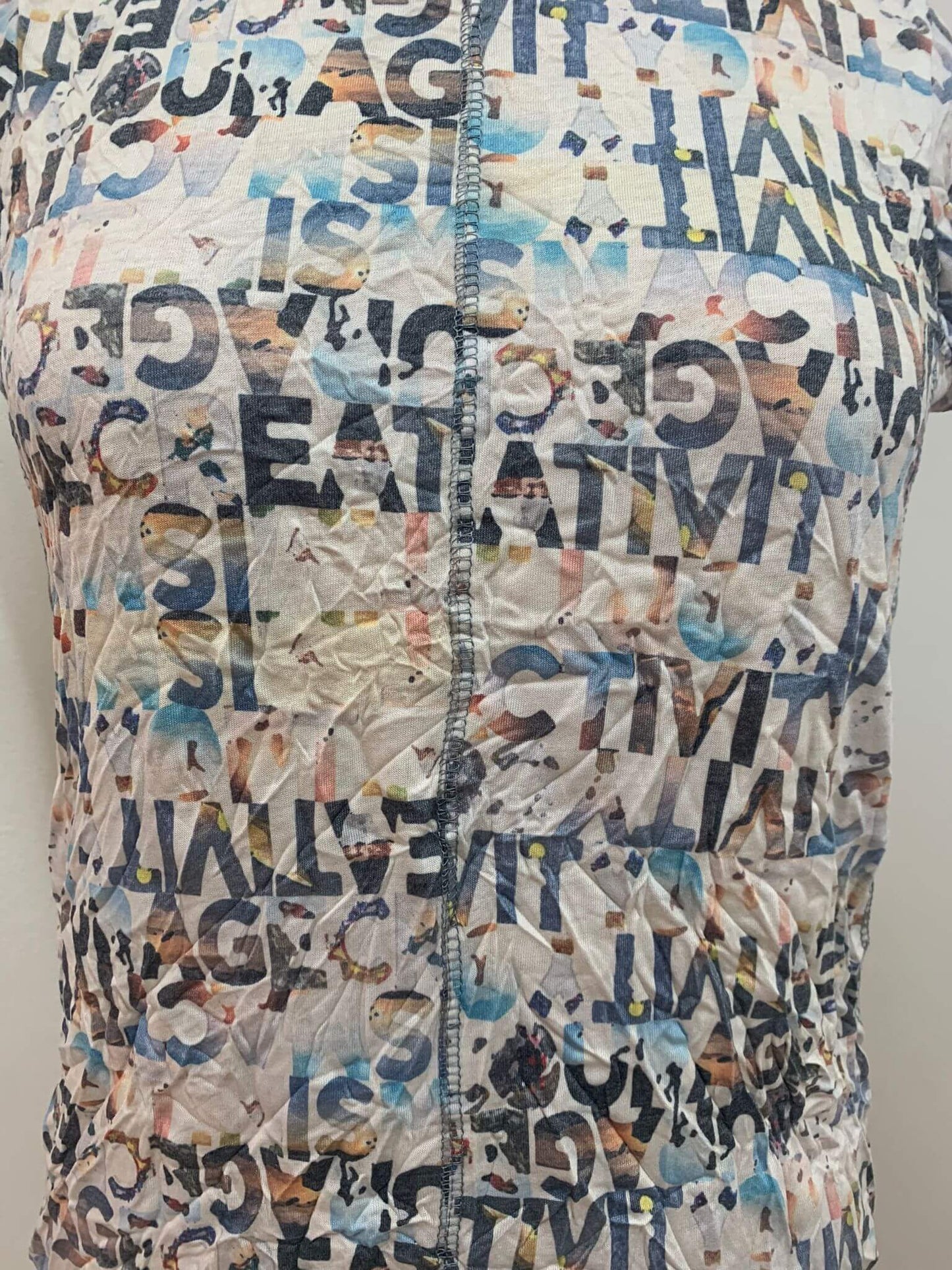 חולצת HAPPY - לבנה